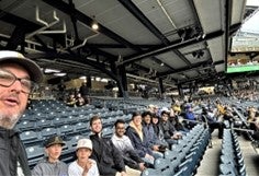 students at a Pittsburgh Pirates baseball game